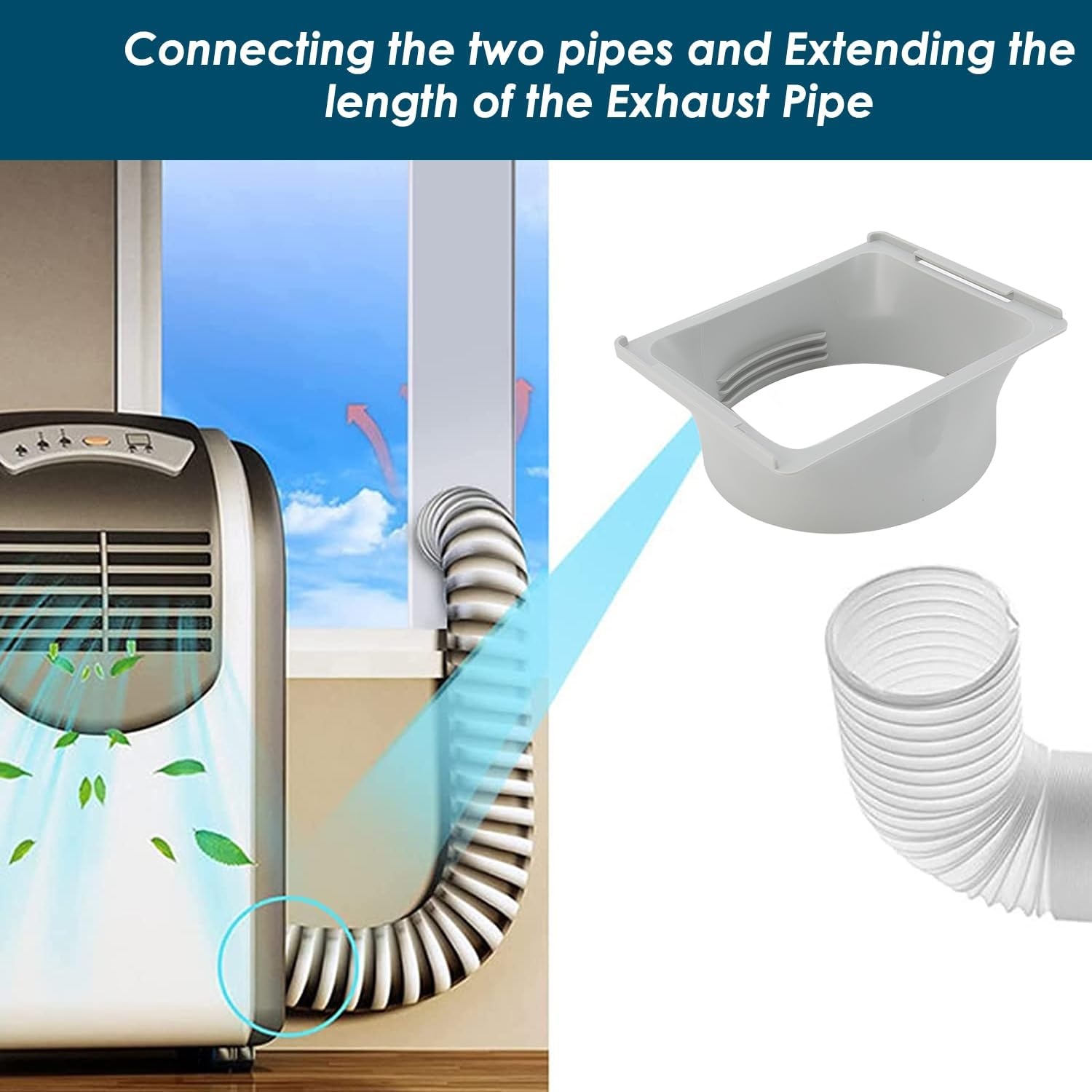 Afvoerslangkoppeling airconditioning 150 mm ABS