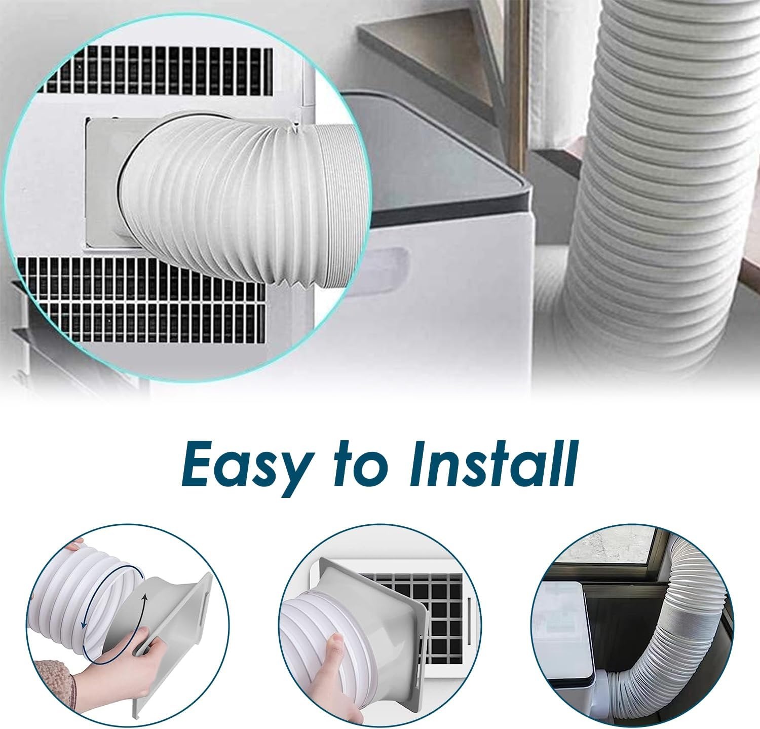 Afvoerslangkoppeling airconditioning 150 mm ABS