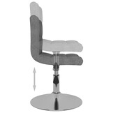 vidaXL Draaibare Eetkamerstoelen 2-stuks Lichtgrijs (43% Korting!)