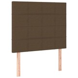 vidaXL Hoofdborden Set 2x (100x5x78/88cm) Stof Donkerbruin - 55% Korting