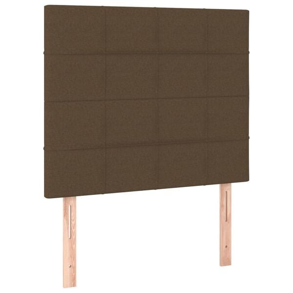 vidaXL Hoofdborden Set 2x (100x5x78/88cm) Stof Donkerbruin - 55% Korting