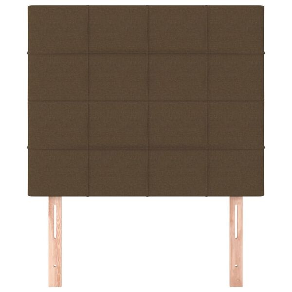 vidaXL Hoofdborden Set 2x (100x5x78/88cm) Stof Donkerbruin - 55% Korting