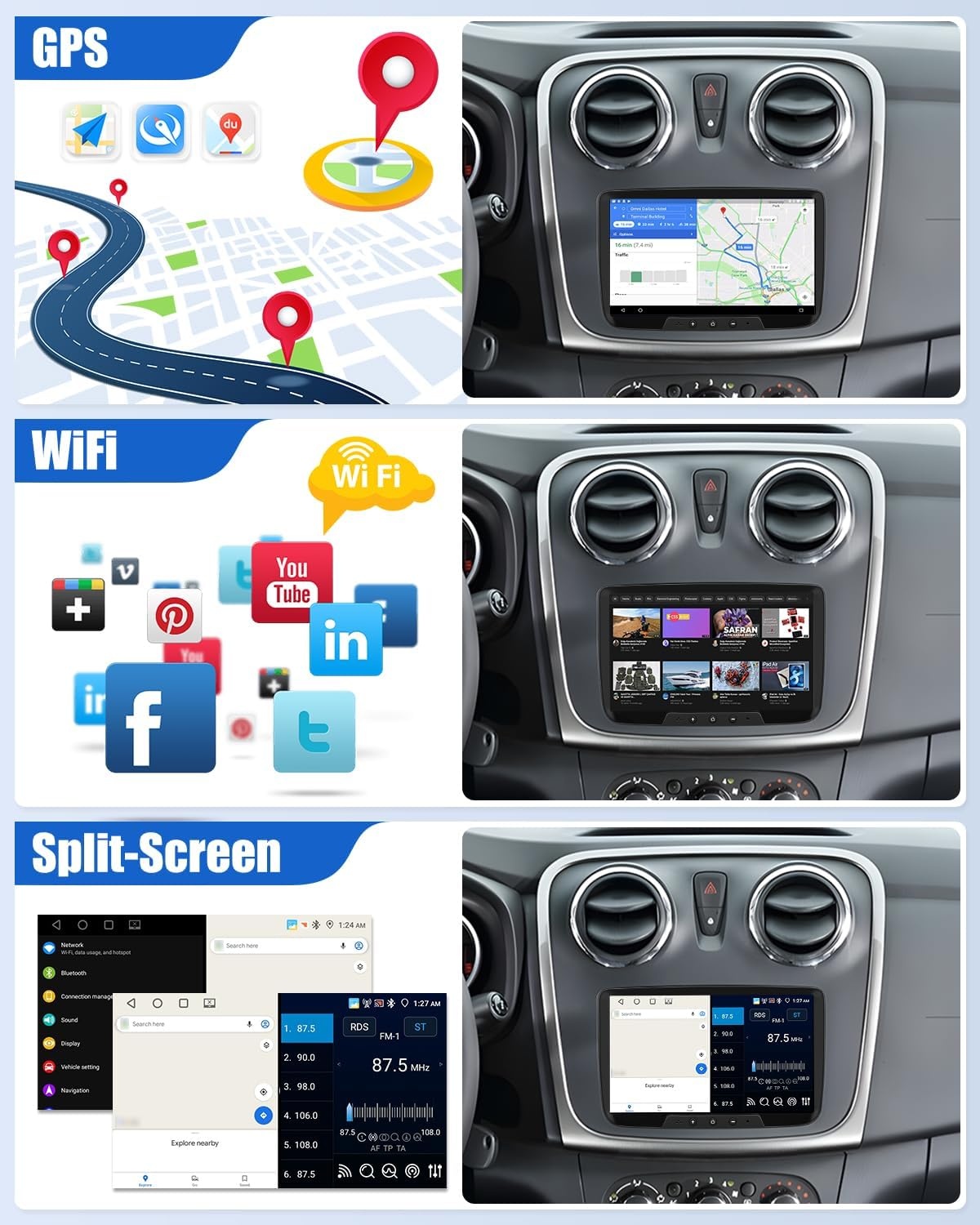 Android 13 Autoradio voor Renault/Dacia (62% korting)