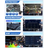 Autoradio Android 13 8 inch Dual Din met Carplay Android Auto Bluetooth 5.0 GPS WIFI DSP FM/RDS USB voor Renault Dacia Duster Sandero Lodgy Capture Sy