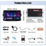 Autoradio Android 13 8 inch Dual Din met Carplay Android Auto Bluetooth 5.0 GPS WIFI DSP FM/RDS USB voor Renault Dacia Duster Sandero Lodgy Capture Sy