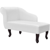 vidaXL Chaise Longue Kunstleer Wit - 61% Korting!