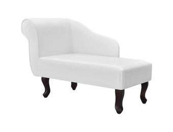 vidaXL Chaise Longue Kunstleer Wit - 61% Korting!