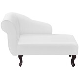 vidaXL Chaise Longue Kunstleer Wit - 61% Korting!