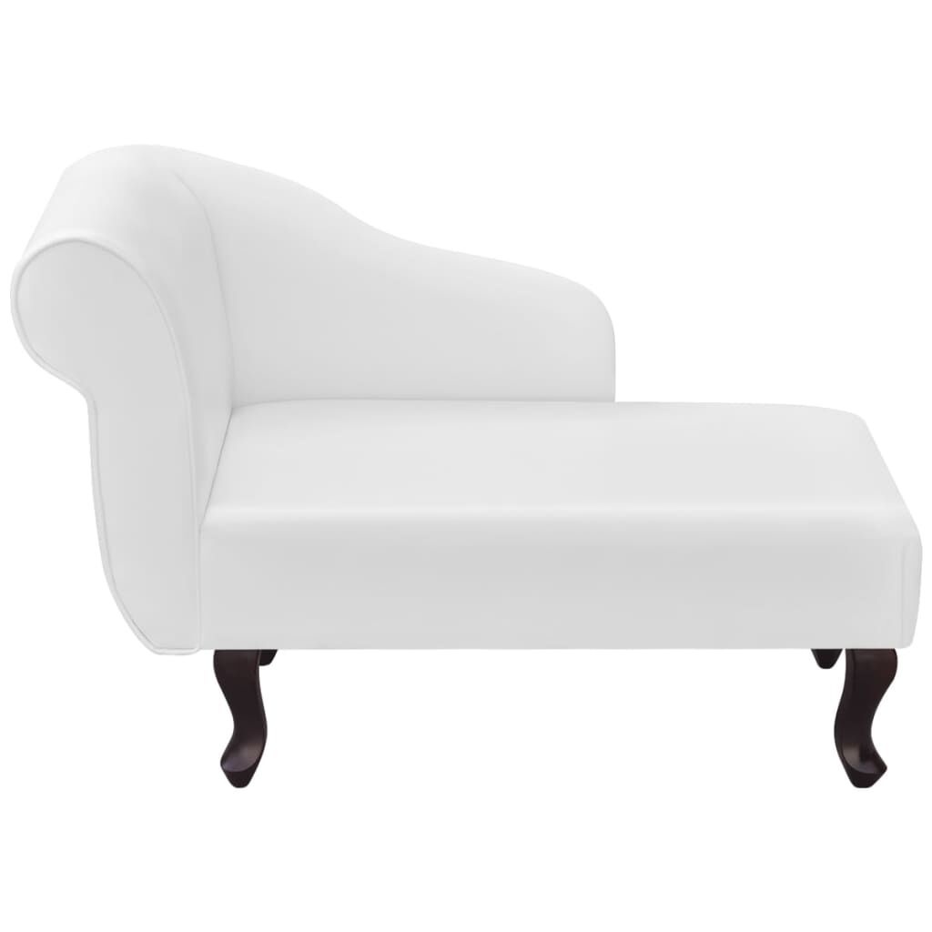 vidaXL Chaise Longue Kunstleer Wit - 61% Korting!