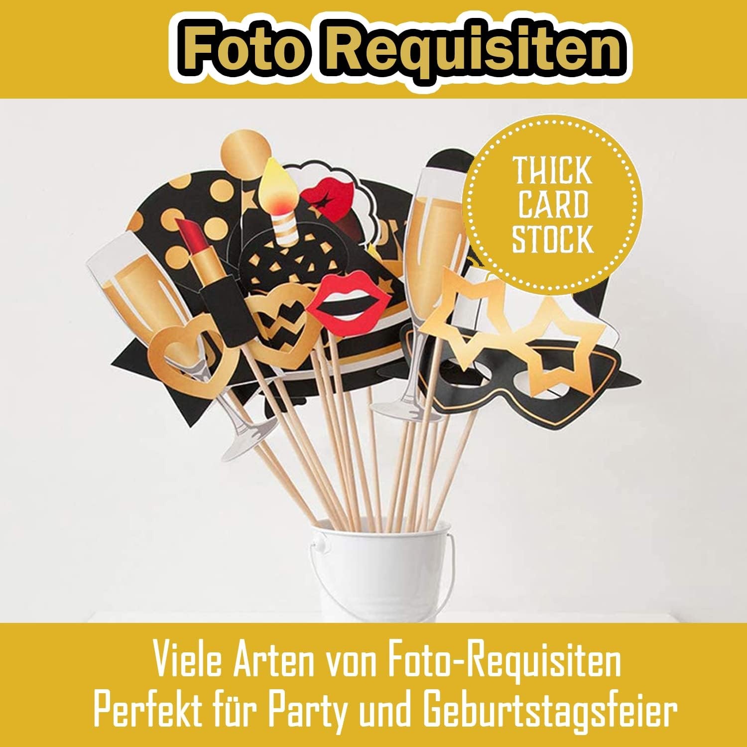 30e Verjaardag Foto Booth Set - 34 Delen & Opblaasbaar Frame (63% Korting)