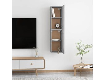2x TV-meubel Betongrijs - Bewezen Hout - 56% Korting