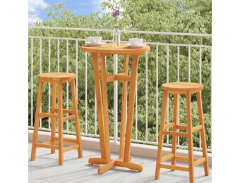 vidaXL Tuinbartafel Ø 60x105 cm massief acaciahout