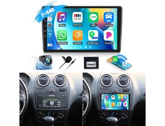 Autoradio Android 15 voor Ford Transit (09-16) & Focus (05-08), 9 inch scherm, Carplay, Android Auto, GPS, 2GB RAM, 64GB ROM