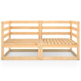 vidaXL Tuinbank 2-zits massief grenenhout