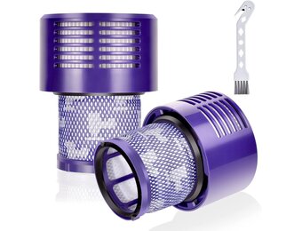 Dyson V10 SV12 Voormotorfilter HEPA 2 stuks met reinigingsborstel voor Cyclone Animal Absolute accustofzuiger