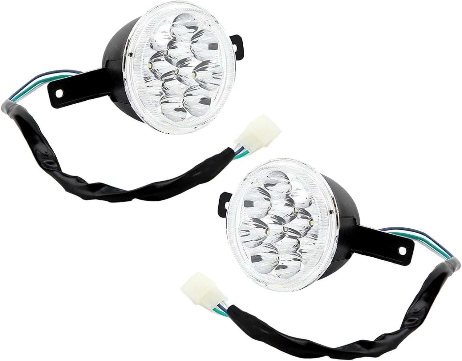 LED Koplamp 12V voor Motorfiets Quad ATV Crossmotor 150cc 250cc, Links & Rechts Set