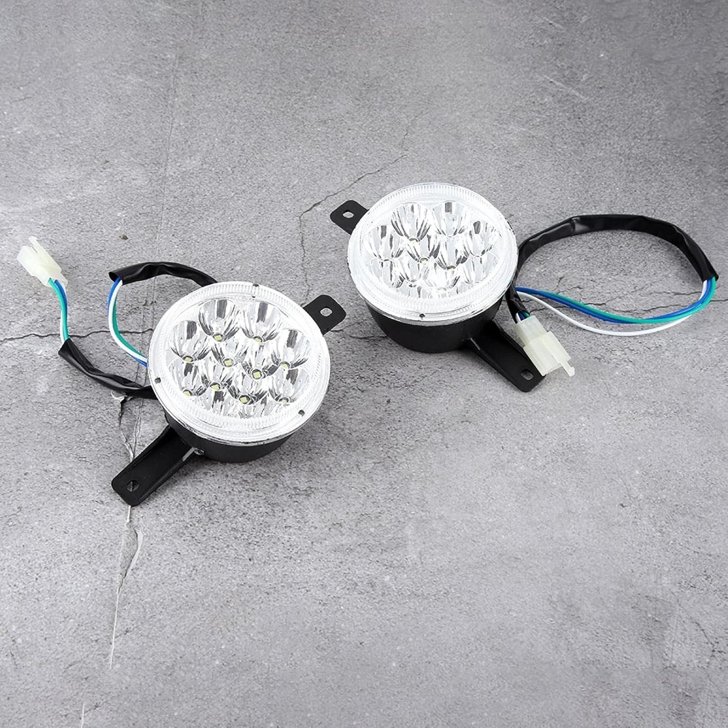 LED Koplamp 12V voor Motorfiets Quad ATV Crossmotor 150cc 250cc, Links & Rechts Set