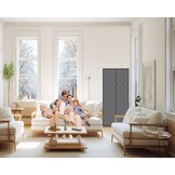 HOWIN Thermisch Deur Isolatiegordijn Magneet 90 x 200 cm Grijs