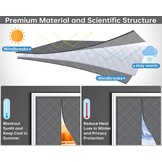 HOWIN Thermisch Deur Isolatiegordijn Magneet 90 x 200 cm Grijs