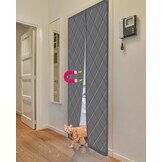 HOWIN Thermisch Deur Isolatiegordijn Magneet 90 x 200 cm Grijs