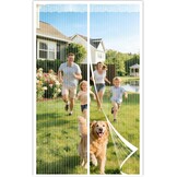 Magneet Deurgordijn 90x200cm Grijs - Thermisch & Energiebesparend (-56%)