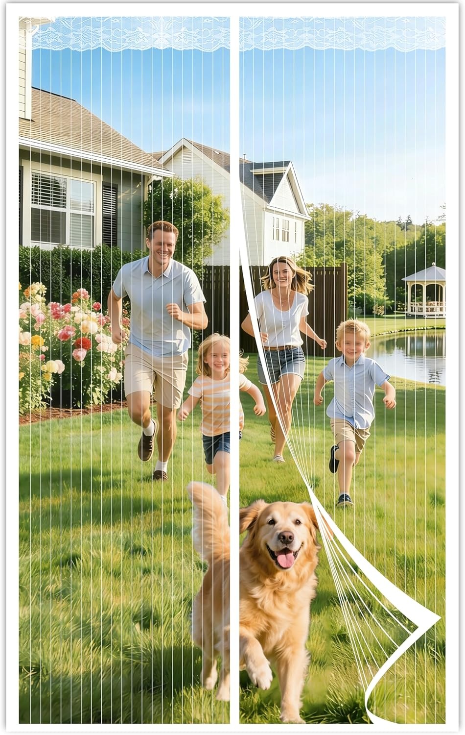 HOWIN Thermisch Deur Isolatiegordijn Magneet 90 x 200 cm Grijs