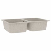 vidaXL Keukenwasbak Beige Graniet (70% Korting!)