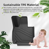 Vloermatten & Kofferbakmat voor Xpeng G6 2023 2024 TPE 3D Allweather Geurloos Zwart LHD