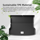 Vloermatten & Kofferbakmat voor Xpeng G6 2023 2024 TPE 3D Allweather Geurloos Zwart LHD