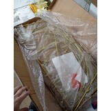 vidaXL Metalen kerstboom met standaard Goud 210 cm Poedergecoat staal