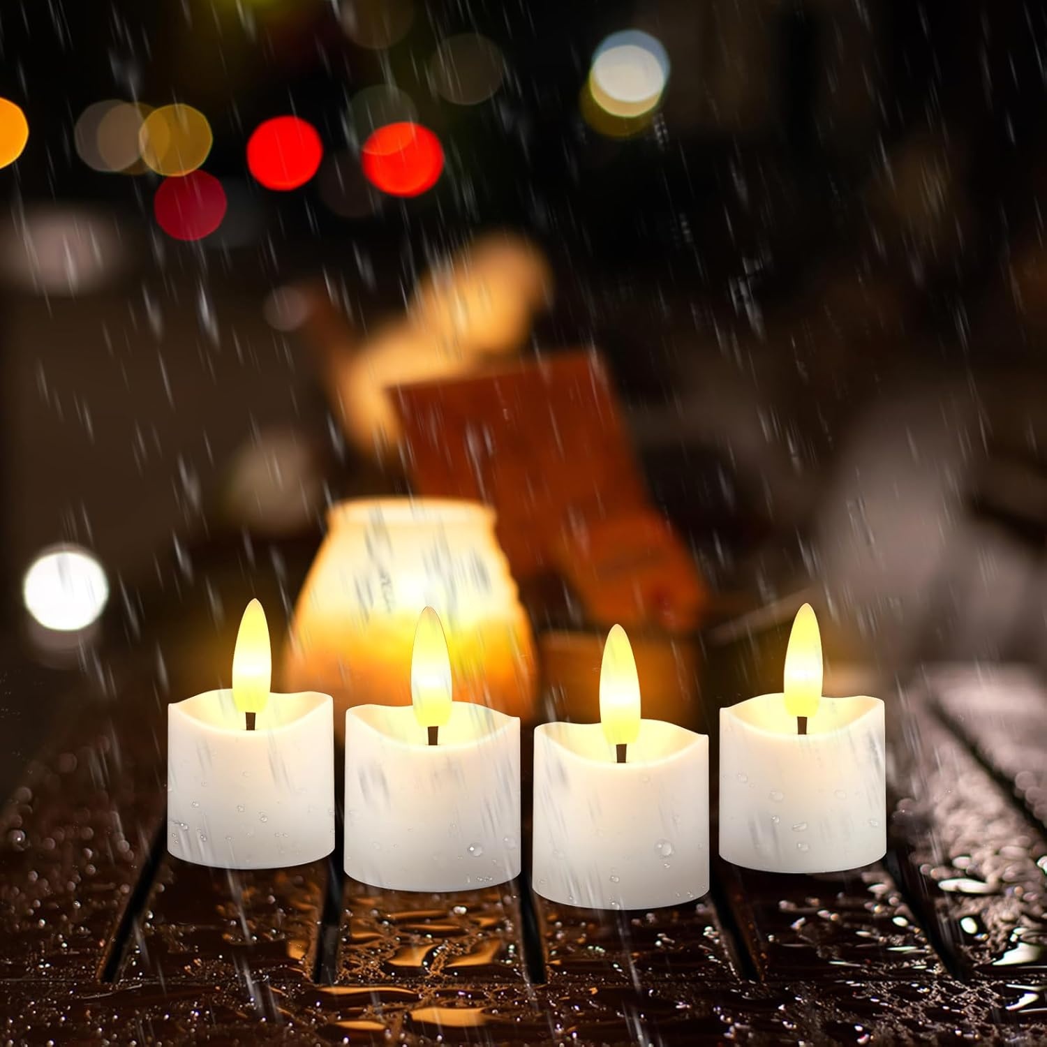 Oplaadbare LED Theelichtjes Waterdicht (12st) - 53% Korting!