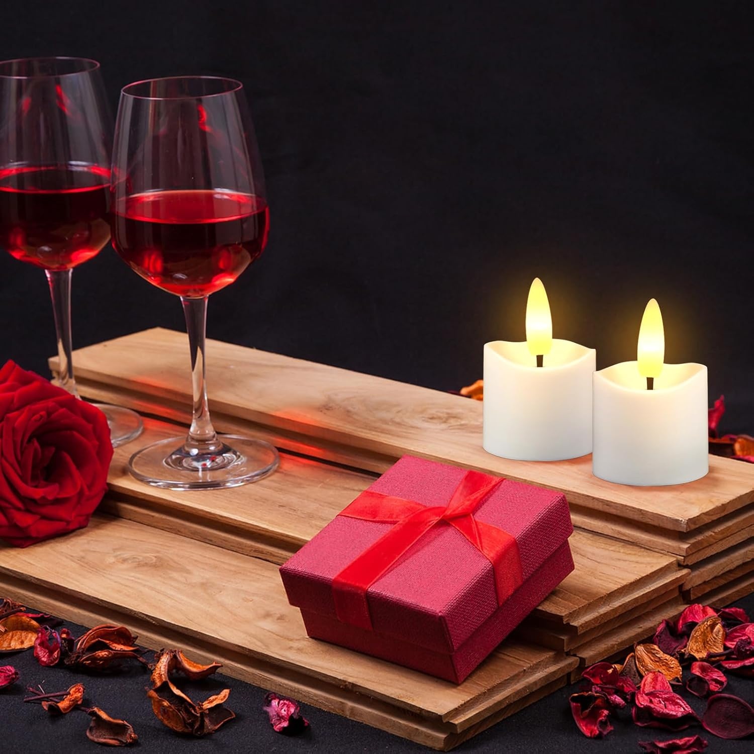 Oplaadbare LED Theelichtjes Waterdicht (12st) - 53% Korting!