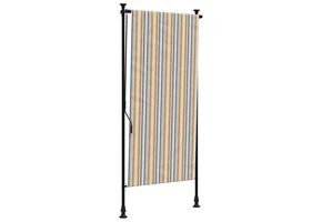 vidaXL Buiten Rolgordijn (120x270 cm) Geel/Wit - 52% Korting