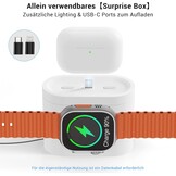 Draadloos 5-in-1 Laadstation met Wekker & Bedlamp - Wit - 34% Korting