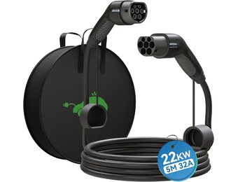 EV Oplaadkabel Type 2: 22kW, 5m - Nu 30% Korting!