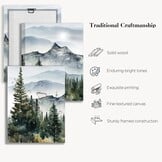 Canvas Schilderijen Set van 3 - Aquarel Bos | 29% Korting