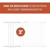 Hauck Deur/Traphek Verlengstuk 21cm Wit - 32% Korting