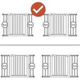 Hauck Deur/Traphek Verlengstuk 21cm Wit - 32% Korting