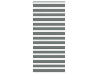 vidaXL Zebra Rolgordijn Donkergrijs (115x200 cm) - 50% Korting