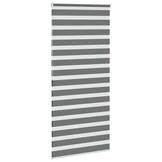 vidaXL Zebra Rolgordijn Donkergrijs (115x200 cm) - 50% Korting