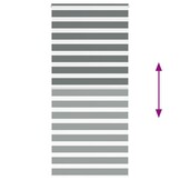vidaXL Zebra Rolgordijn Donkergrijs (115x200 cm) - 50% Korting