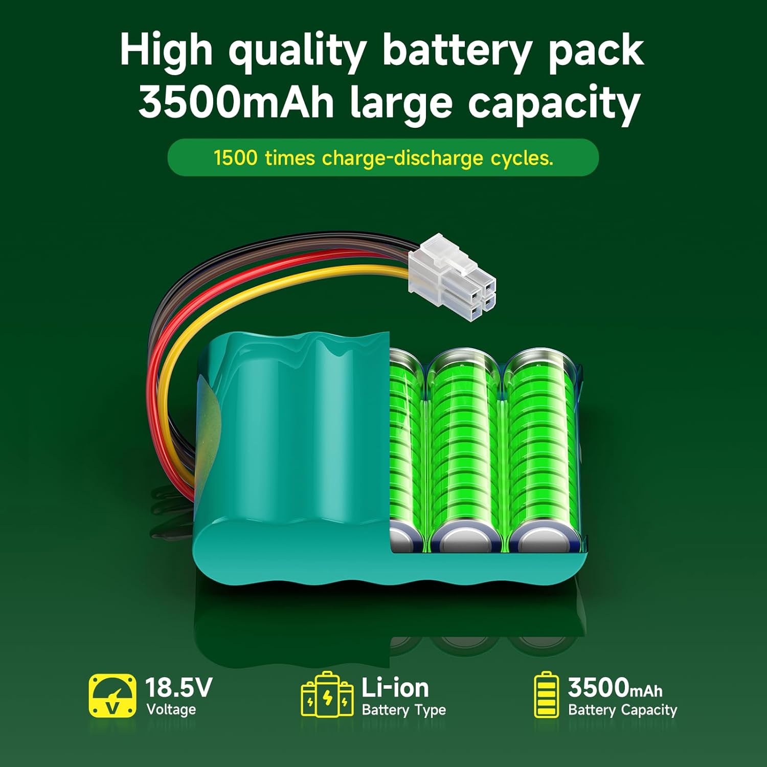 Reserveaccu Robotmaaier 3500mAh 18.5V Li-ion - 36% Korting!