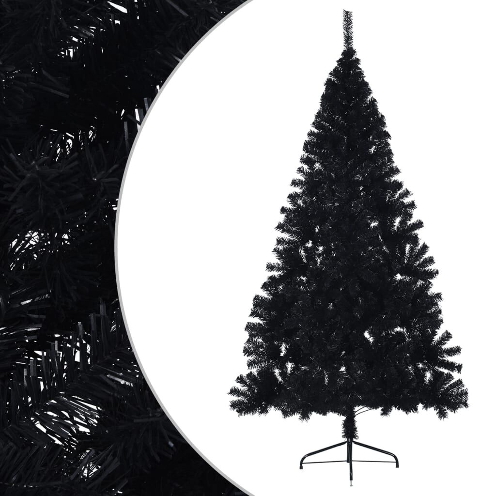 VidaXL Halve Kerstboom Zwart 210cm - 59% Korting!