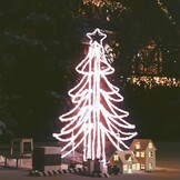 VidaXL Kerstboom met LED - 87x87x93 cm - 56% Korting