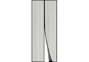 Vliegengordijn Zwart 100x230cm - 34% Korting!