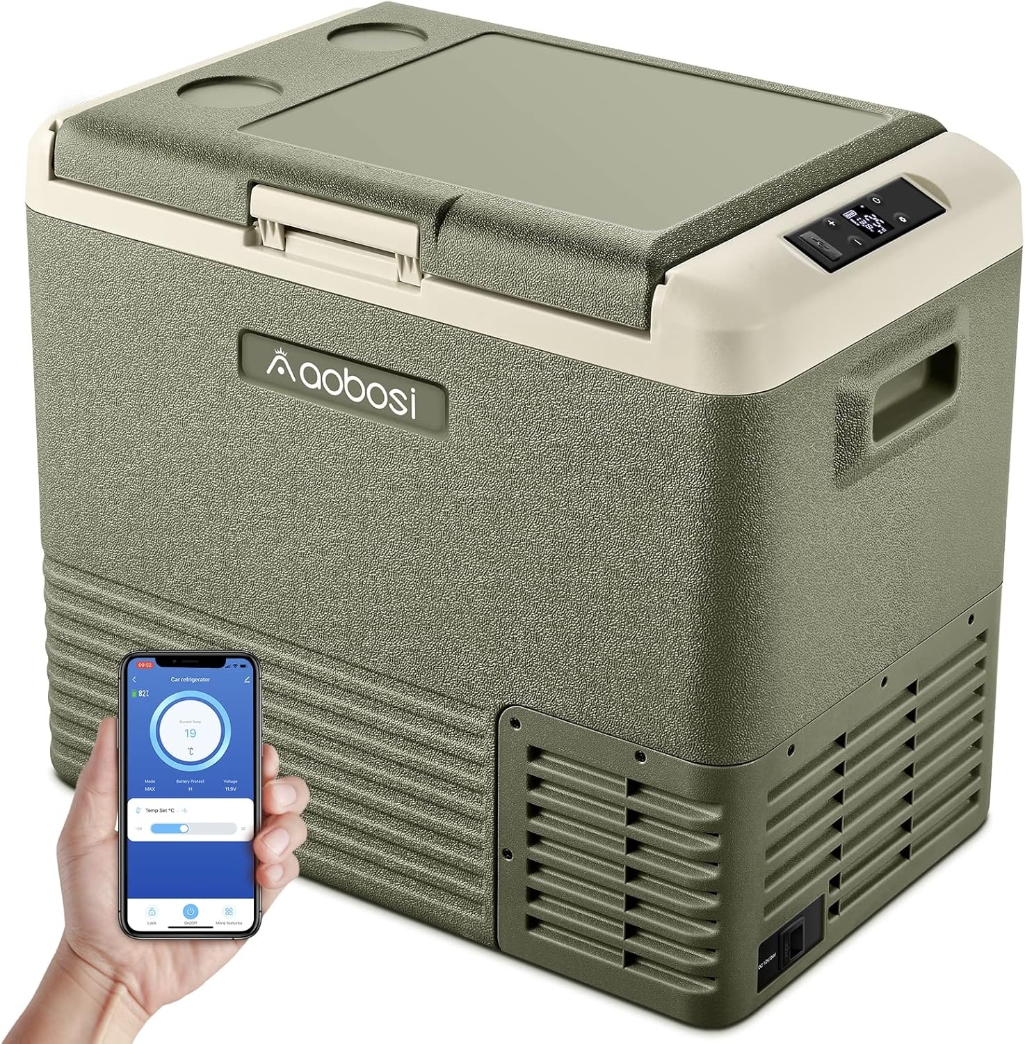 AAOBOSI Compressor Koelbox 65L Zwart - 49% Korting - WiFi