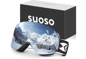 Ski-/Snowboardbril OTG - 34% Korting - UV, Anti-Condens