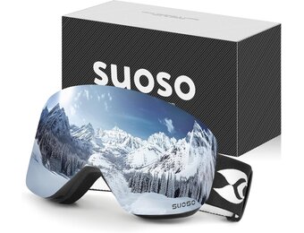 Ski/Snowboardbril OTG - 100% UV, Anti-Condens, -28%