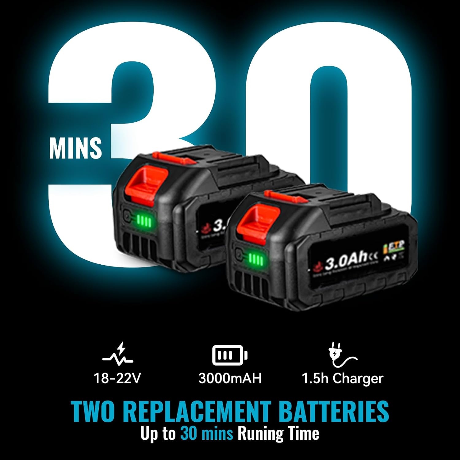 Accu Bladblazer 350 km/u - 2x 3000 mAh Accu's | -29%