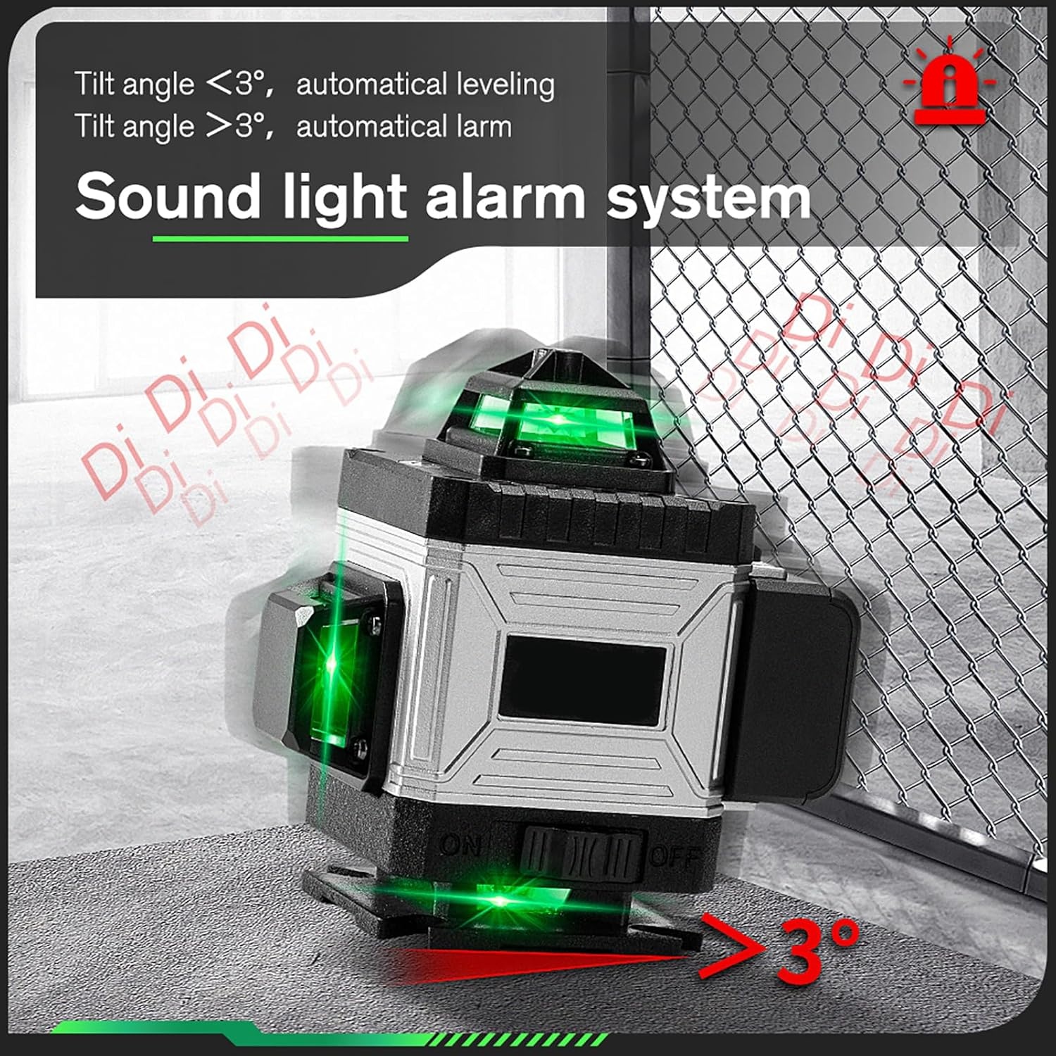 Kruislijnlaser 16 lijnen Groen (28% Korting)
